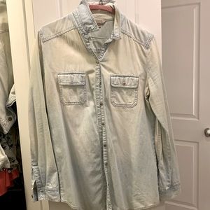 Light wash denim shirt